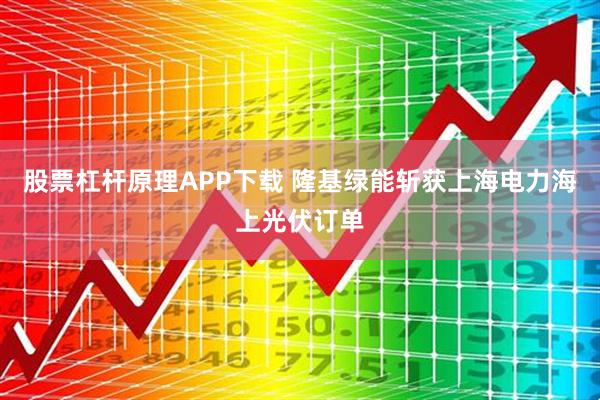 股票杠杆原理APP下载 隆基绿能斩获上海电力海上光伏订单