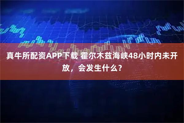 真牛所配资APP下载 霍尔木兹海峡48小时内未开放，会发生什么？