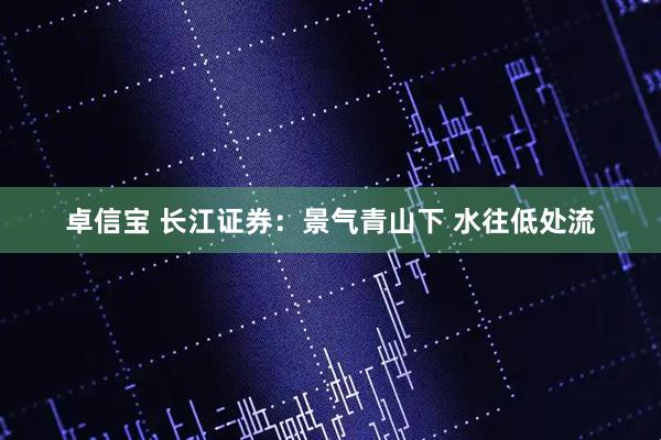 卓信宝 长江证券：景气青山下 水往低处流